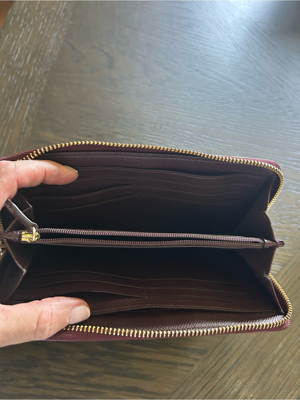 Coach Zip-Around Wallet in Field Floral Print coated Canvas EXCELLENT CONDITION - Picture 7 of 16